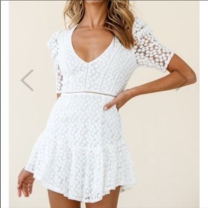 Princess Polly Adelia Puff Sleeve Floral Dress